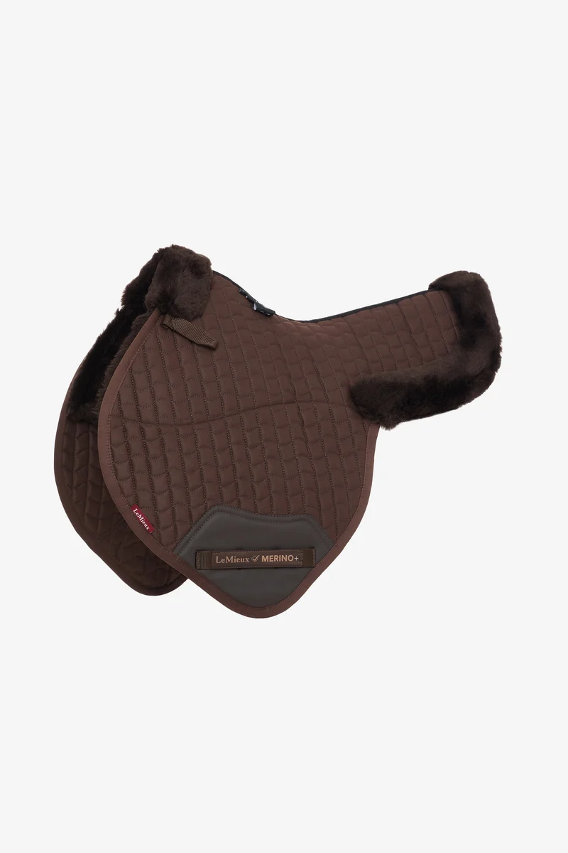 Merino+ Satteldecke, halb gefüttert Brown M
