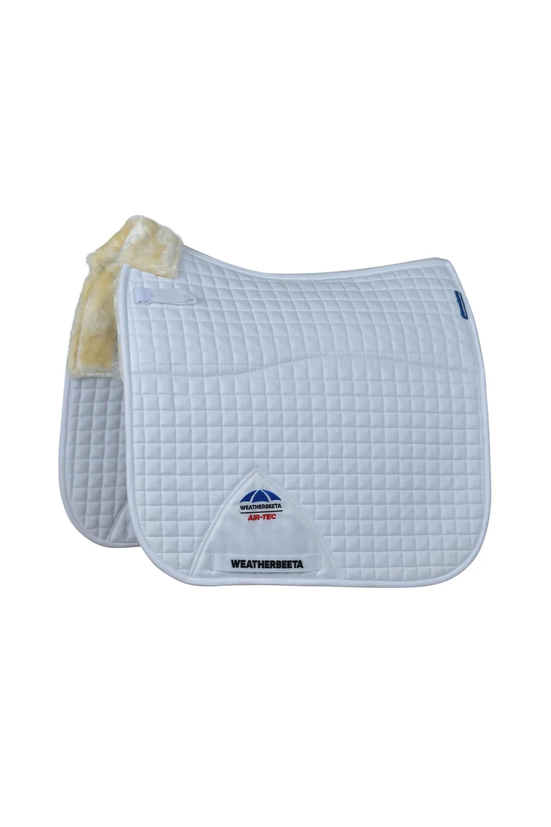WeatherBeeta Prime Air-Tec Comfy Fleece Dressurschabracke White/Natural L