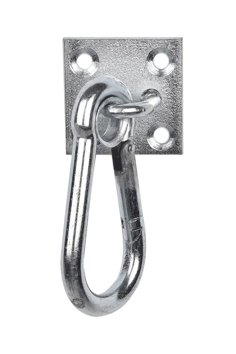 Karabinerhaken auf Wandplatte Metal Einheitsgröße