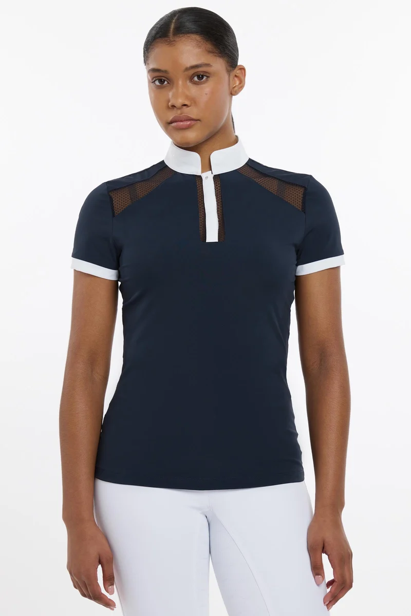 Camille Kurzarm-Turniershirt Navy 46