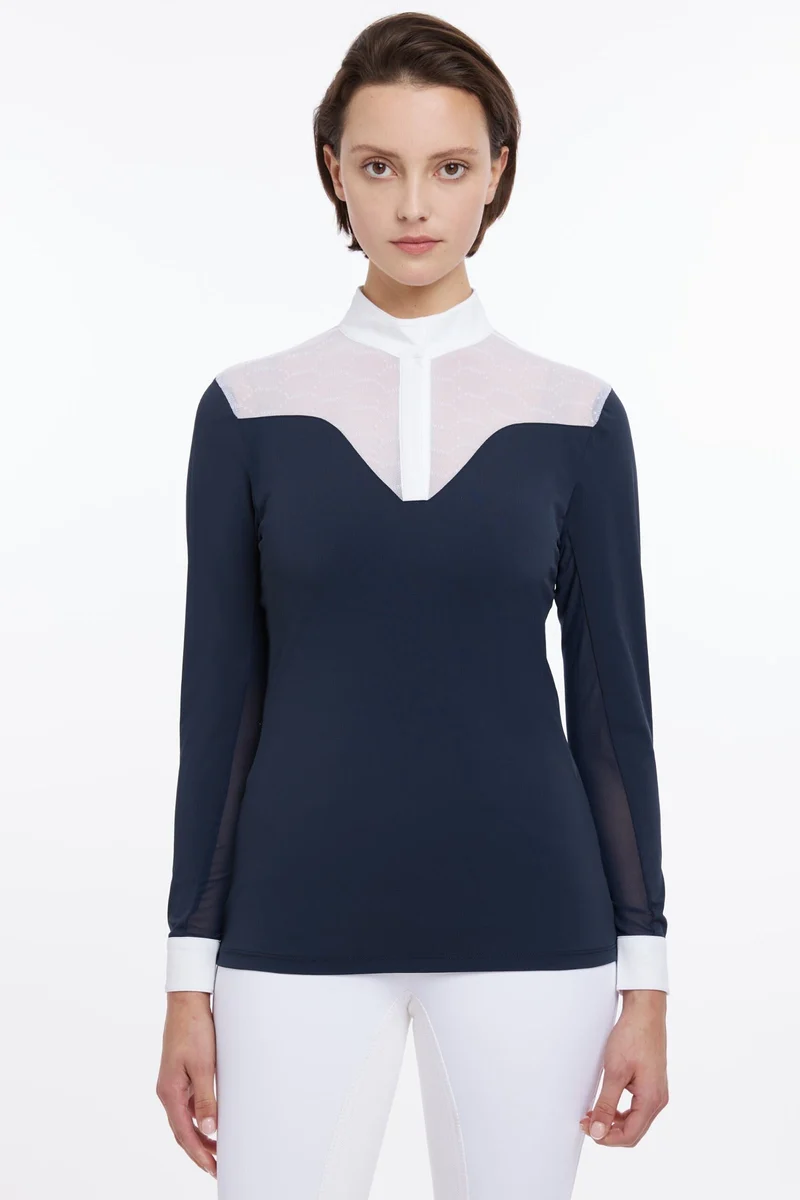 Emily langärmliges Turniershirt Navy 46