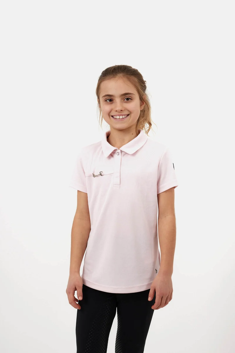 Young Rider Denise Funktionspoloshirt Barely Pink 134-140
