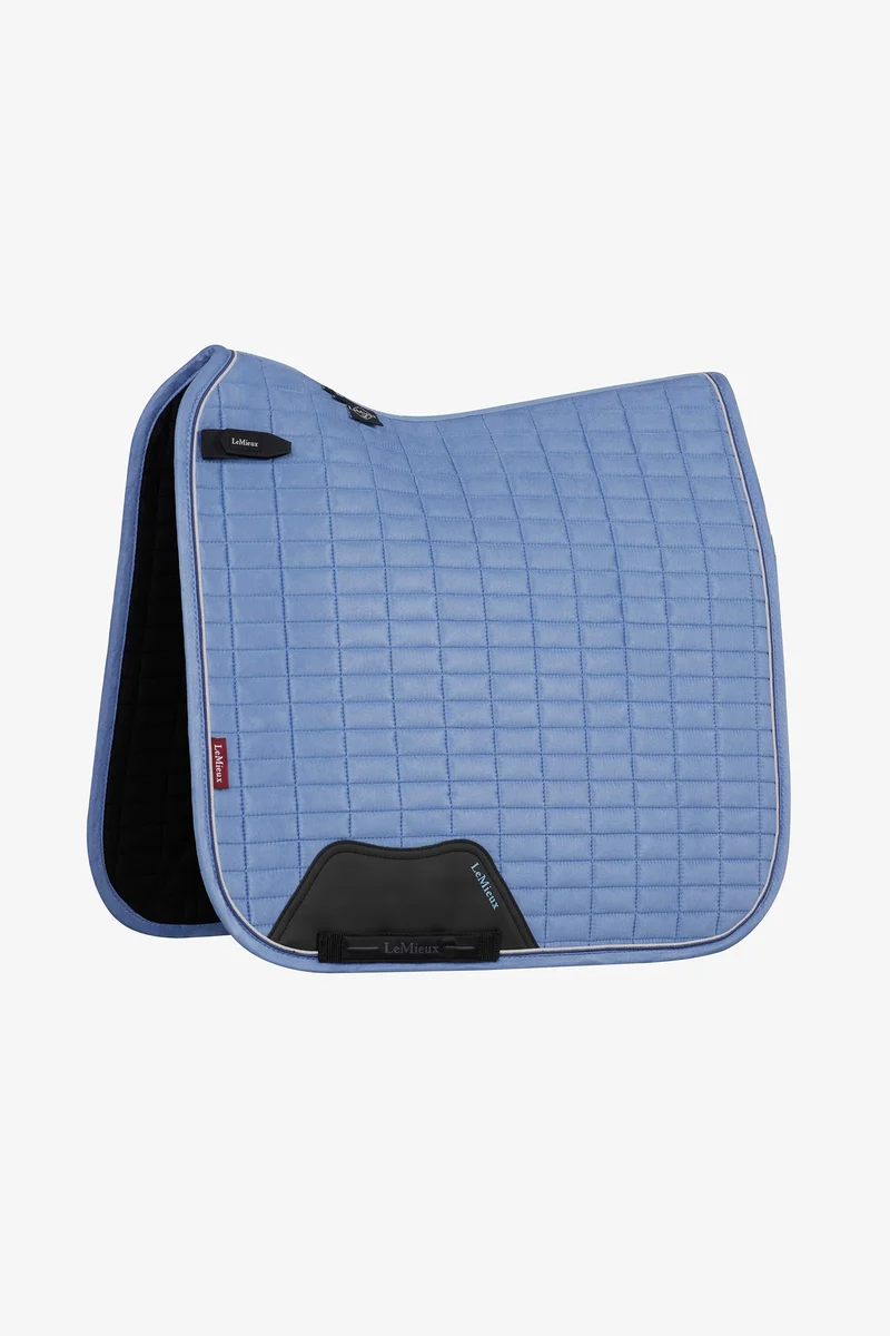 Wildleder Quadratische Dressur Schabracke Powder Blue L