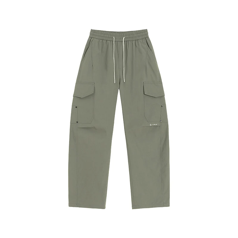 Herren Cargo-Freizeithose mit elastischem Bund, Kordelzug & aufgesetzten Klappentaschen Drune