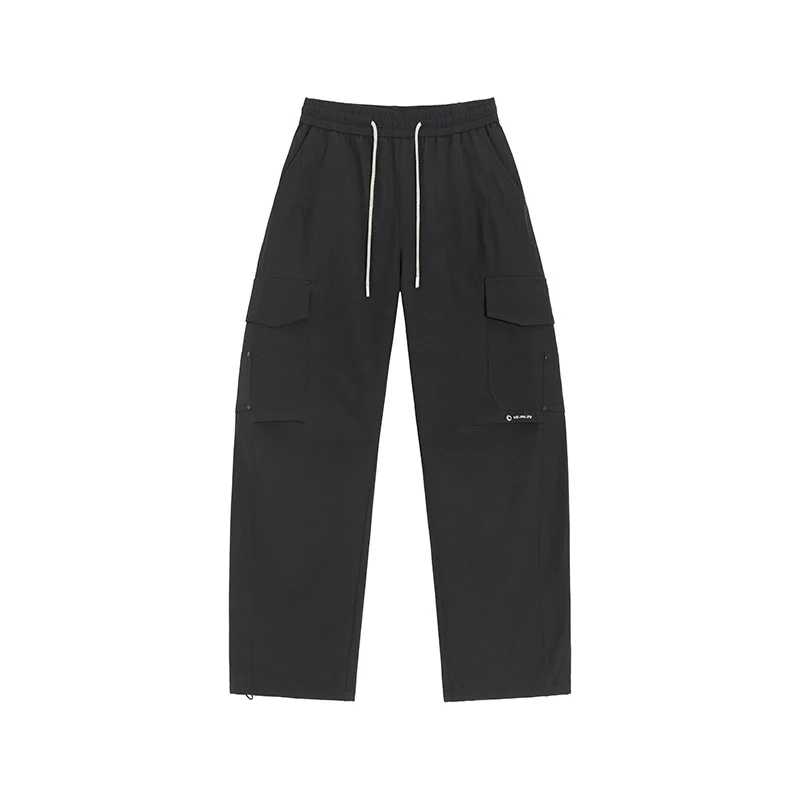 Herren Cargo-Freizeithose mit elastischem Bund, Kordelzug & aufgesetzten Klappentaschen Drune