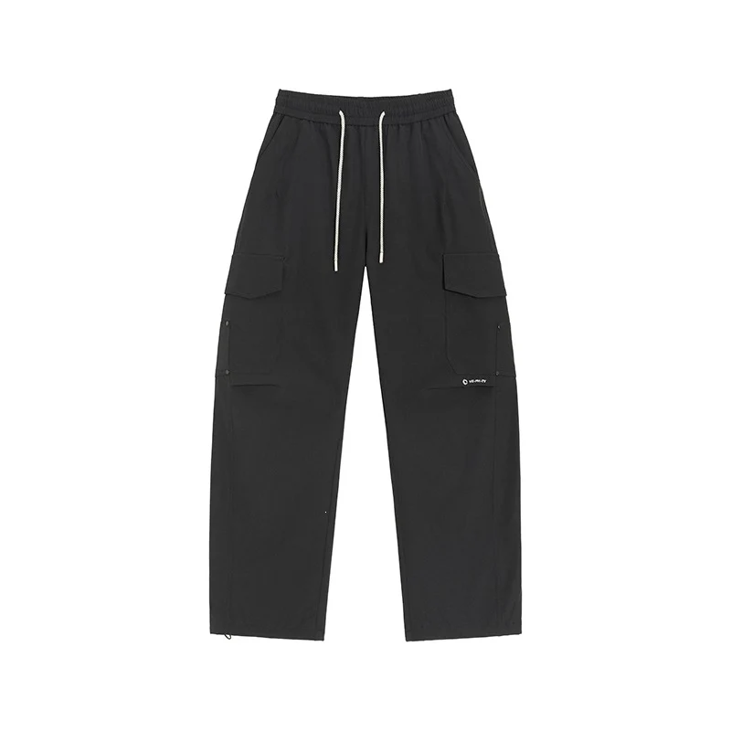 Herren Cargo-Freizeithose mit elastischem Bund, Kordelzug & aufgesetzten Klappentaschen Drune