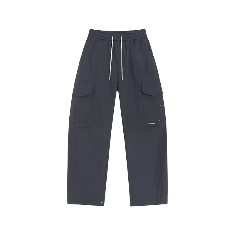 Herren Cargo-Freizeithose mit elastischem Bund, Kordelzug & aufgesetzten Klappentaschen Drune