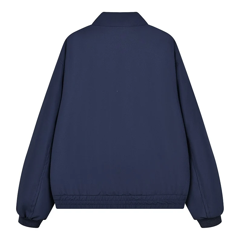 Herren Boxy Utility‑Bomberjacke mit großen Pattentaschen, Stehkragen & Reißverschluss Drune
