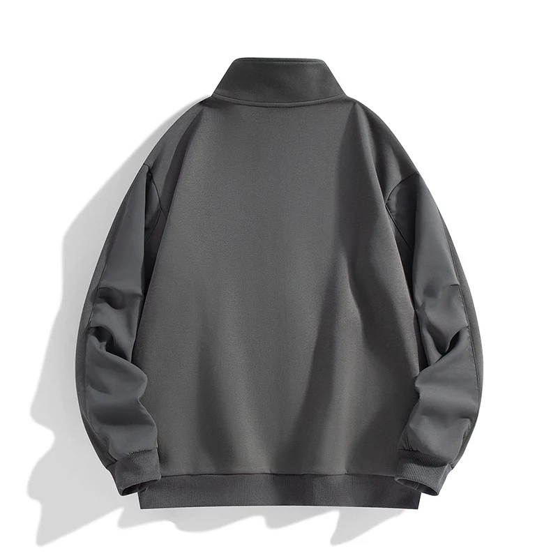 Herren Boxy-Performance-Zipjacke mit hohem Stehkragen, Paneelnähten & windabweisender Struktur Drune