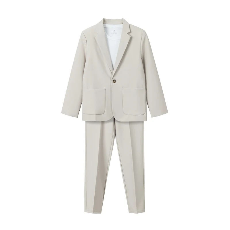 Damen Zweiteiliges Oversize-Blazer- und konisch geschnittene Anzughose-Set Drune