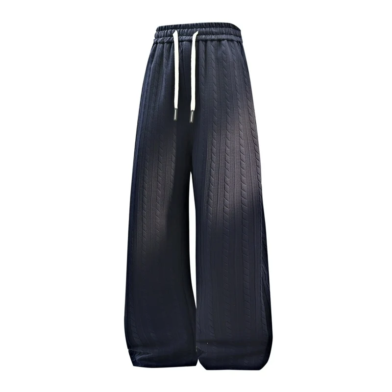Damen Weite Strick-Loungehose mit Zopfmuster, Kordelbund & Relaxed-Silhouette Drune