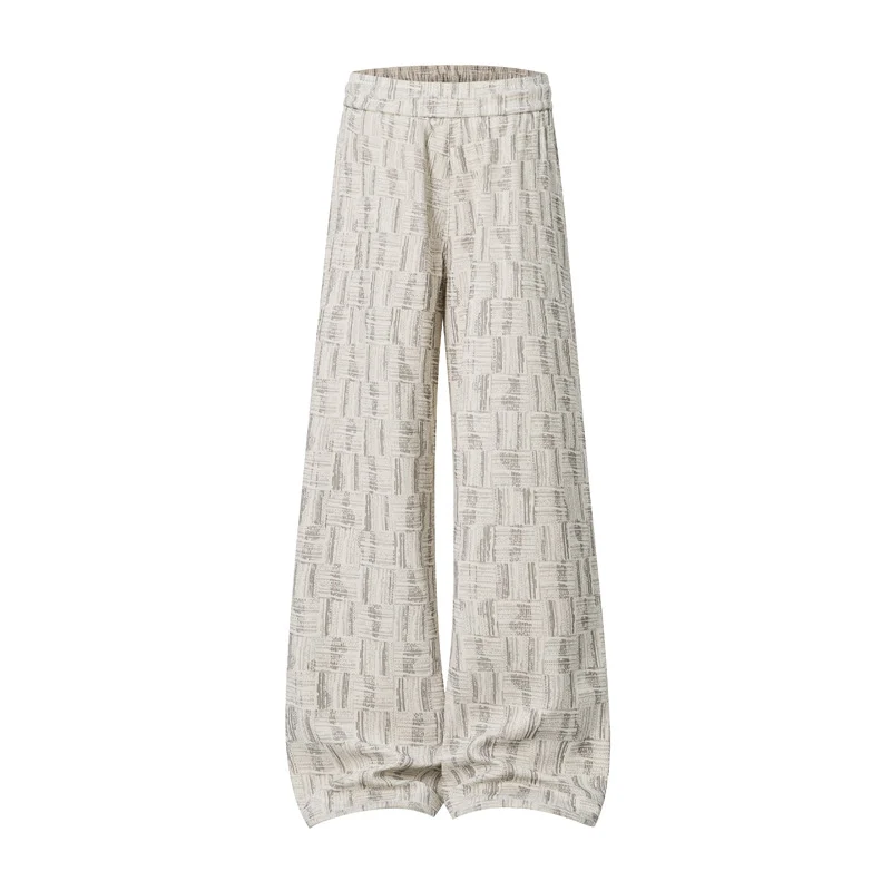 Damen Weite Palazzo-Jogginghose mit Strukturstrick, Tunnelzug & Ballonbein Drune
