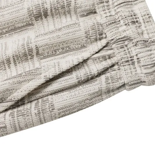 Damen Weite Palazzo-Jogginghose mit Strukturstrick, Tunnelzug & Ballonbein Drune