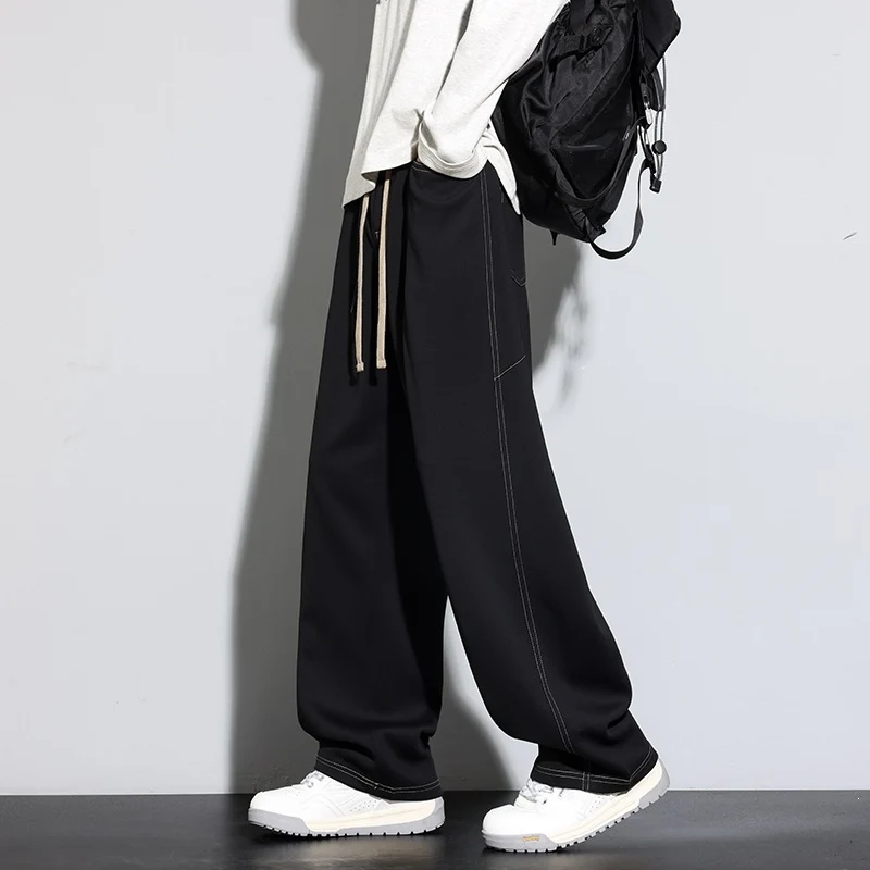 Damen Weite Palazzo‑Hose mit hohem Elastbund & Kordelzug Drune