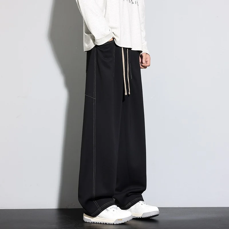 Damen Weite Palazzo‑Hose mit hohem Elastbund & Kordelzug Drune