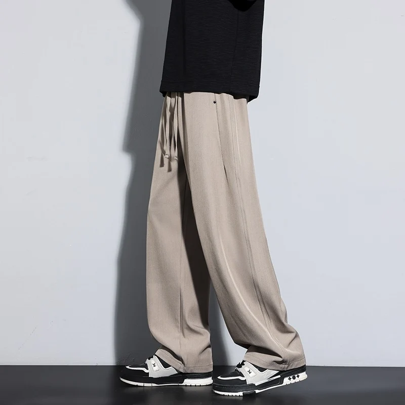 Damen Weite Palazzo‑Hose mit hohem Elastbund & Kordelzug Drune