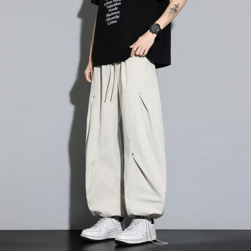Damen Weite Lagen-Loungehose mit Cargo-Details & elastischem Tunnelzug Drune