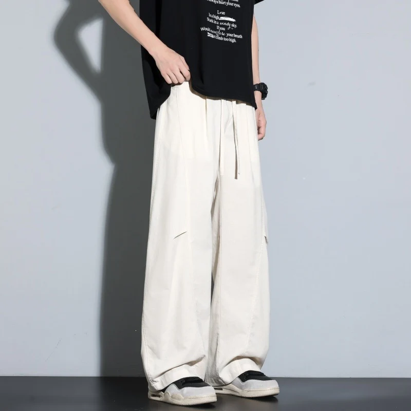 Damen Weite Lagen-Loungehose mit Cargo-Details & elastischem Tunnelzug Drune