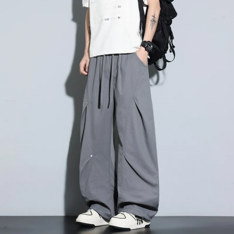 Damen Weite Lagen-Loungehose mit Cargo-Details & elastischem Tunnelzug Drune