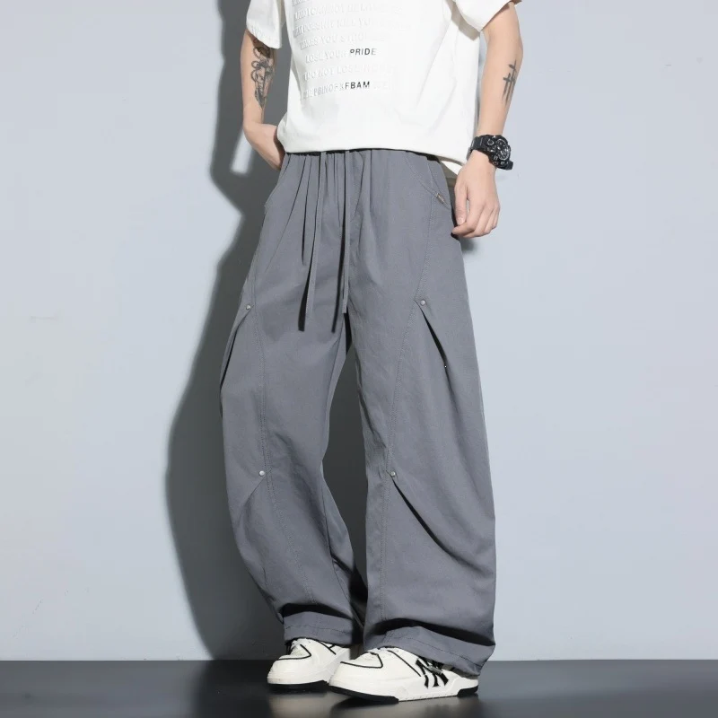 Damen Weite Lagen-Loungehose mit Cargo-Details & elastischem Tunnelzug Drune