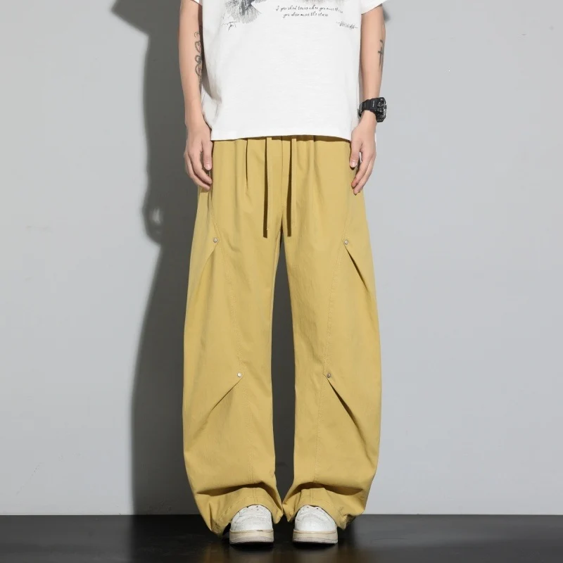 Damen Weite Lagen-Loungehose mit Cargo-Details & elastischem Tunnelzug Drune