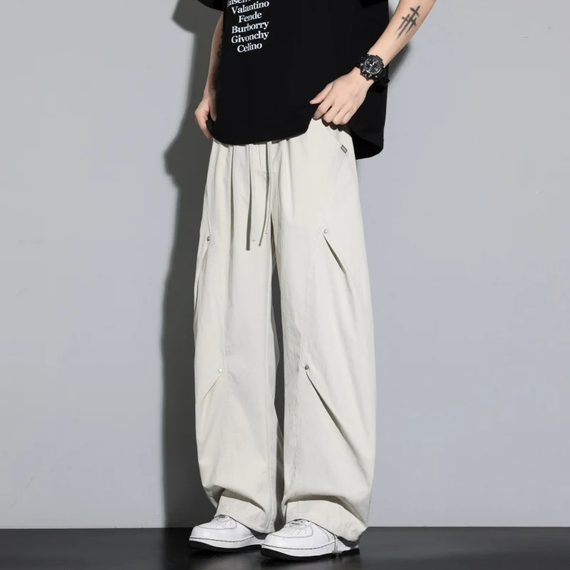 Damen Weite Lagen-Loungehose mit Cargo-Details & elastischem Tunnelzug Drune