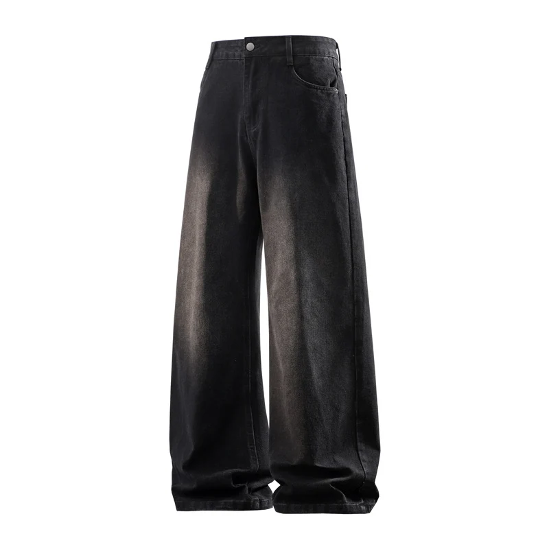 Damen Weite hochtaillierte Baggy-Jeans im Vintage-Look mit extra weitem Bein Drune