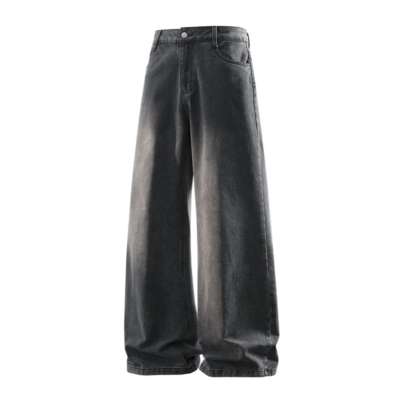 Damen Weite hochtaillierte Baggy-Jeans im Vintage-Look mit extra weitem Bein Drune