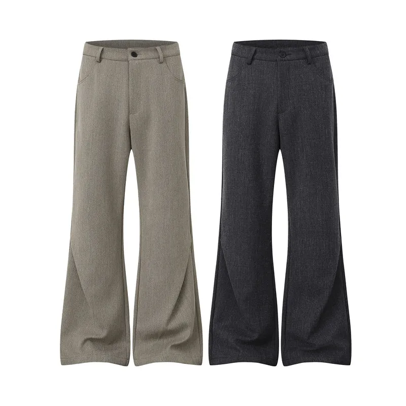 Damen Weite High‑Waist Culotte-Hose aus strukturierter Wollmischung Drune