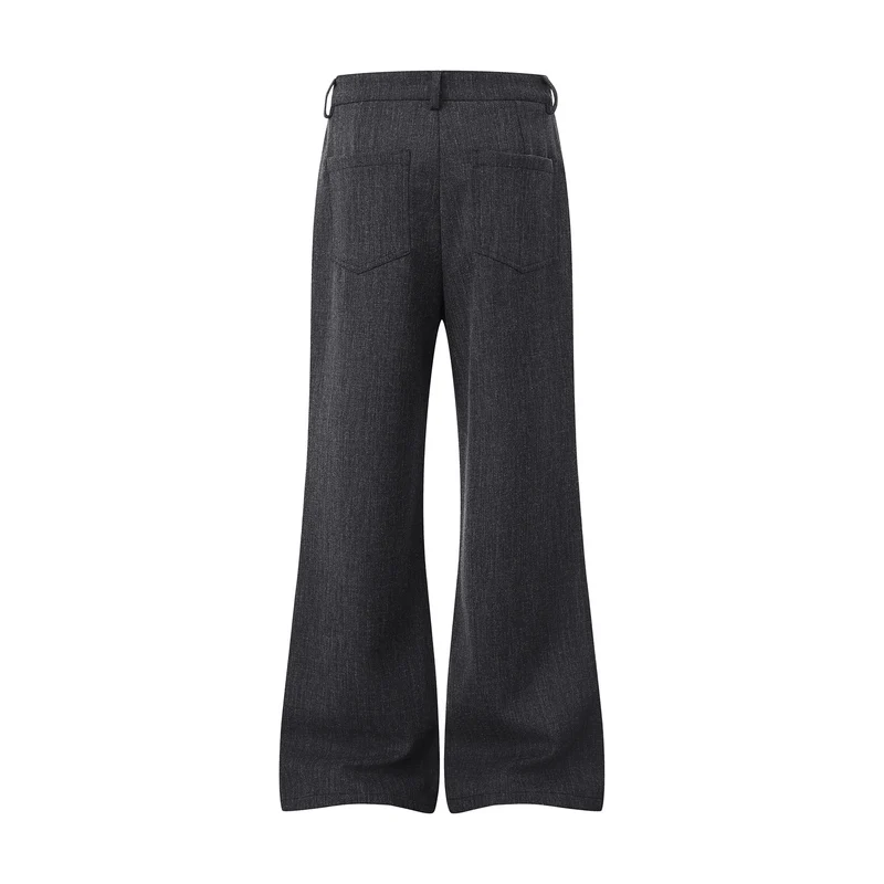 Damen Weite High‑Waist Culotte-Hose aus strukturierter Wollmischung Drune