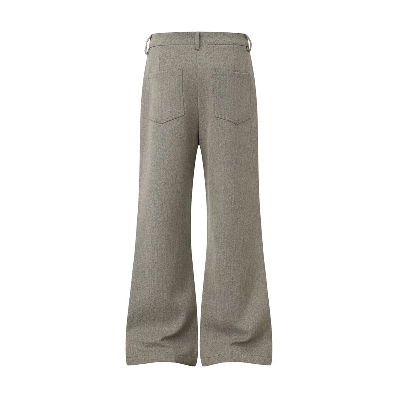 Damen Weite High‑Waist Culotte-Hose aus strukturierter Wollmischung Drune