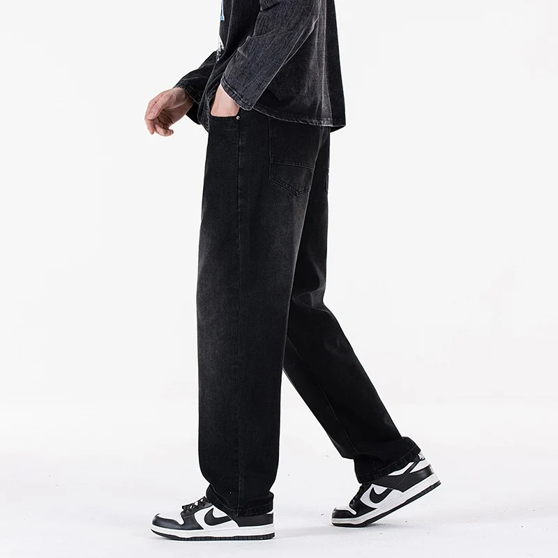 Damen Weite High‑Waist Baggy‑Jeans mit hohem Bund, Five‑Pocket & extra weitem Bein Drune
