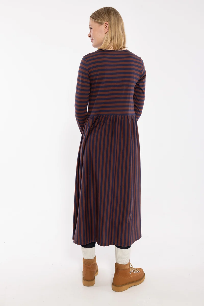 Danekroeyer LS Modal Dress Dk Navy/Dk Merlot
