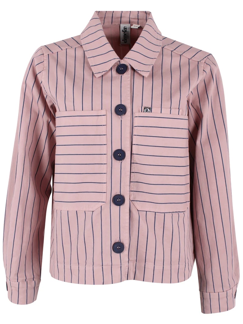 Daneprairie Stretch Canvas Jacket Light Rose/Dk Navy