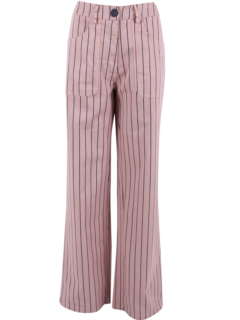 Danedaisy Stretch Canvas Pants Light Rose/Dk Navy