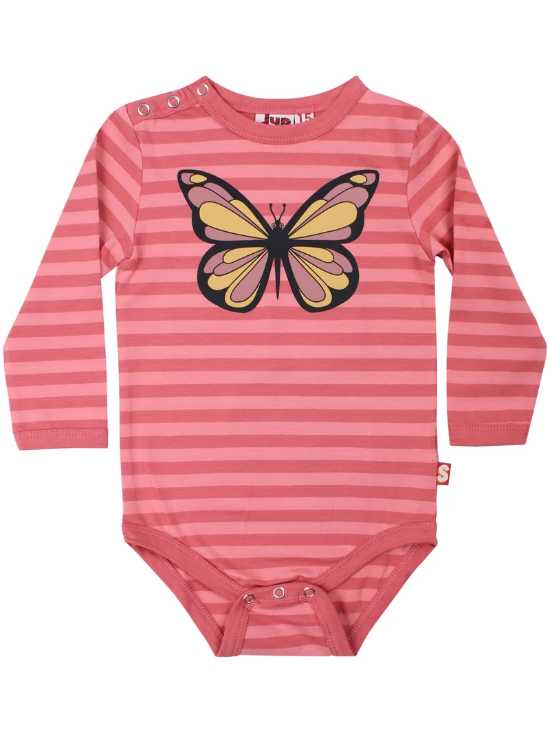 Dyrquack Suit AOP/STRIB Warm Rose/Coral SOMMERFUGL