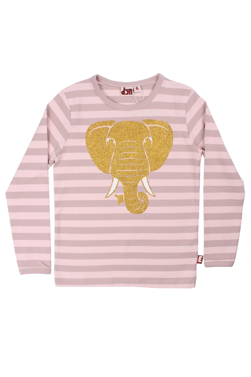 Dyrroar T AOP/STRIB Rose Beige/Lt Rose ELEFANT