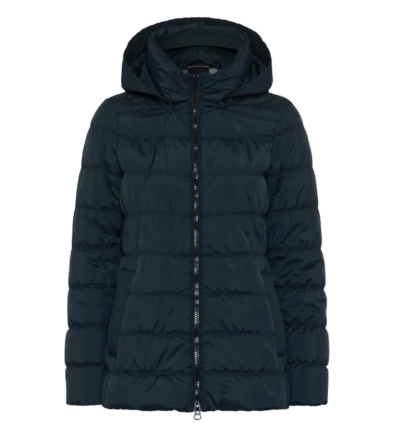 Steppjacke mit abnehmbarer Kapuze