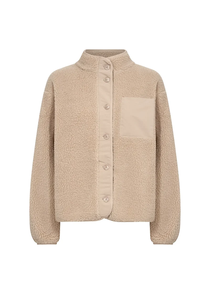 Teddyjacke mit Stehkragen