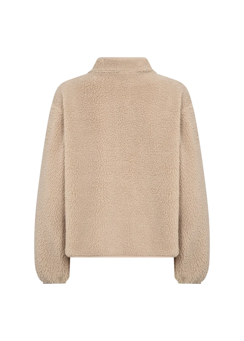 Teddyjacke mit Stehkragen