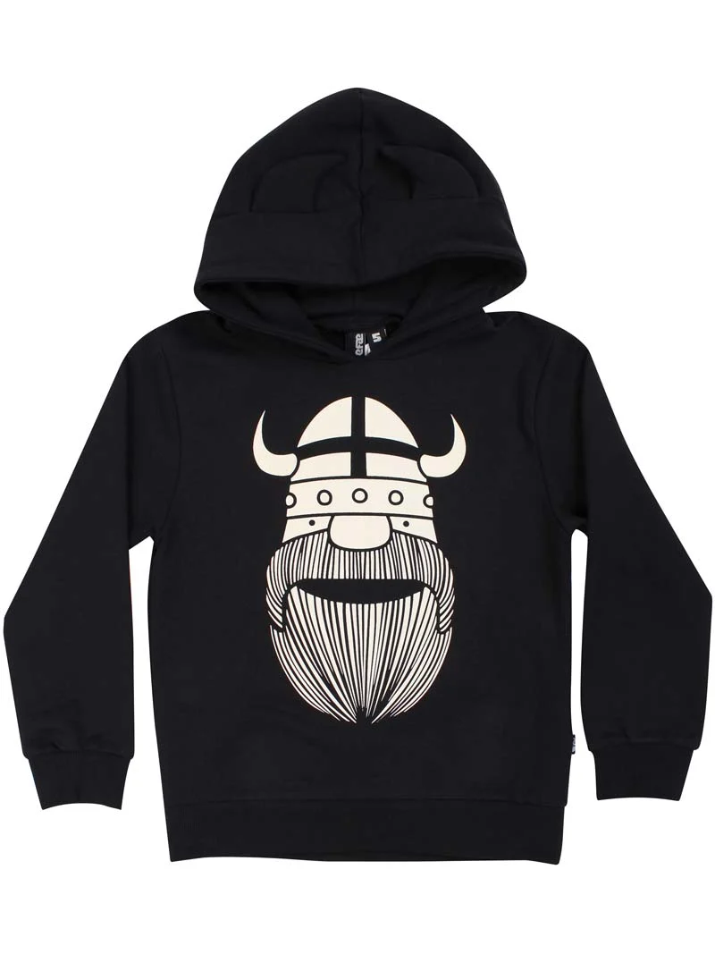 Danewarrior Hoodie Black ERIK ( GLOW IN THE DARK )