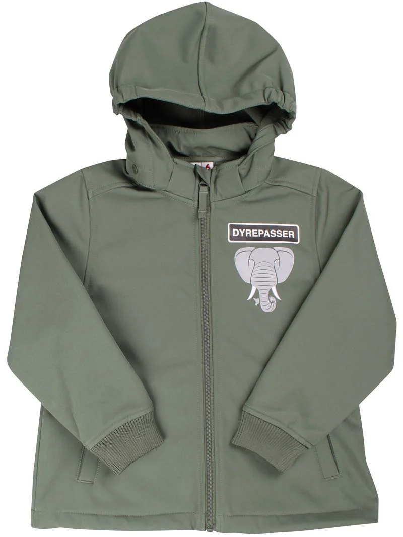 Dyrevild Softshell Dyrepasser Soft Khaki ELEFANT