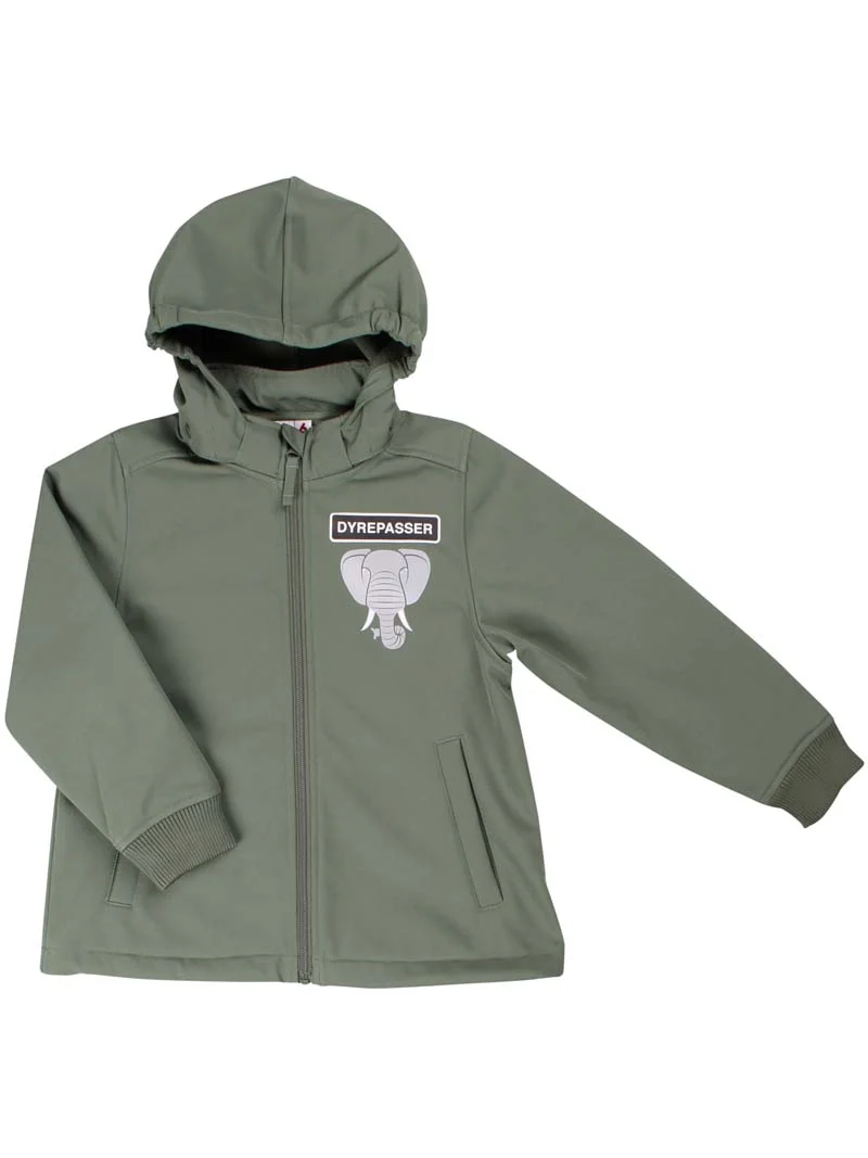 Dyrevild Softshell Dyrepasser Soft Khaki ELEFANT