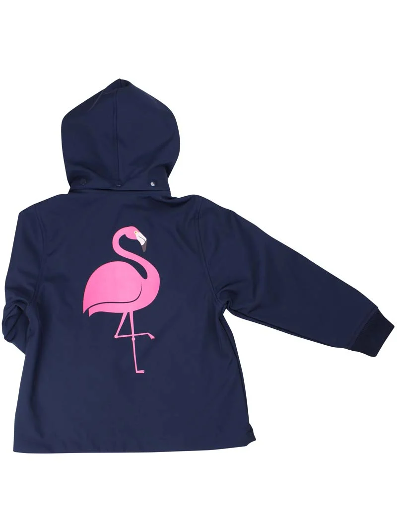 Dyrevild Softshell Dk Navy FLAMINGO