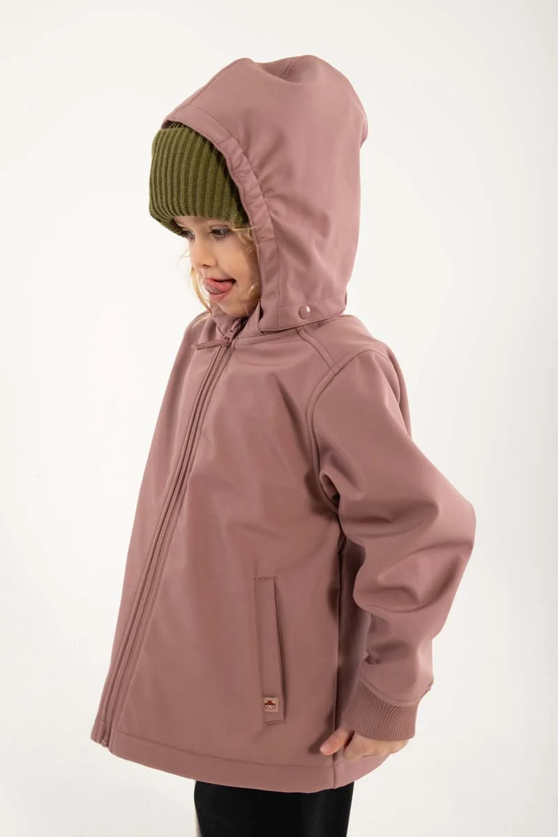 Dyrevild Softshell Dk Rose Beige ROED PANDA