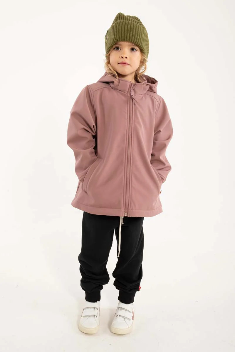 Dyrevild Softshell Dk Rose Beige ROED PANDA