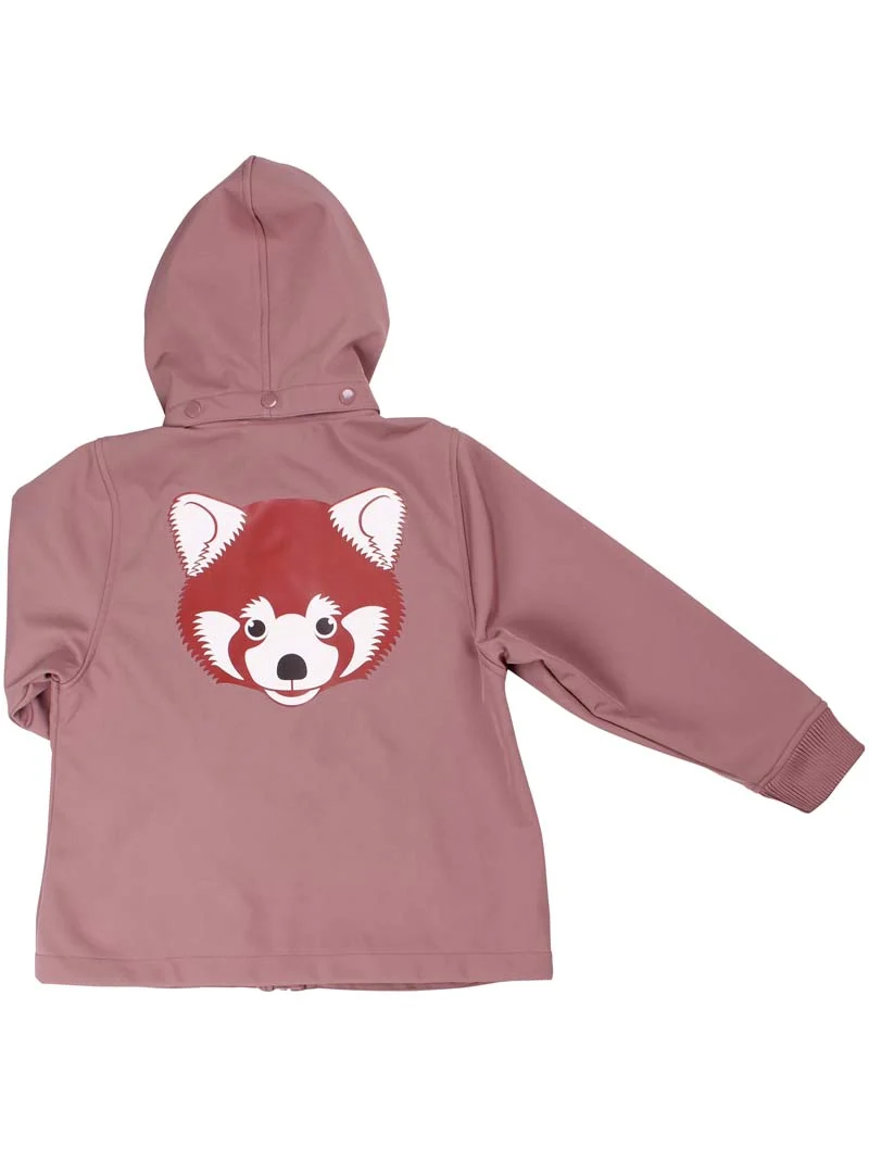 Dyrevild Softshell Dk Rose Beige ROED PANDA