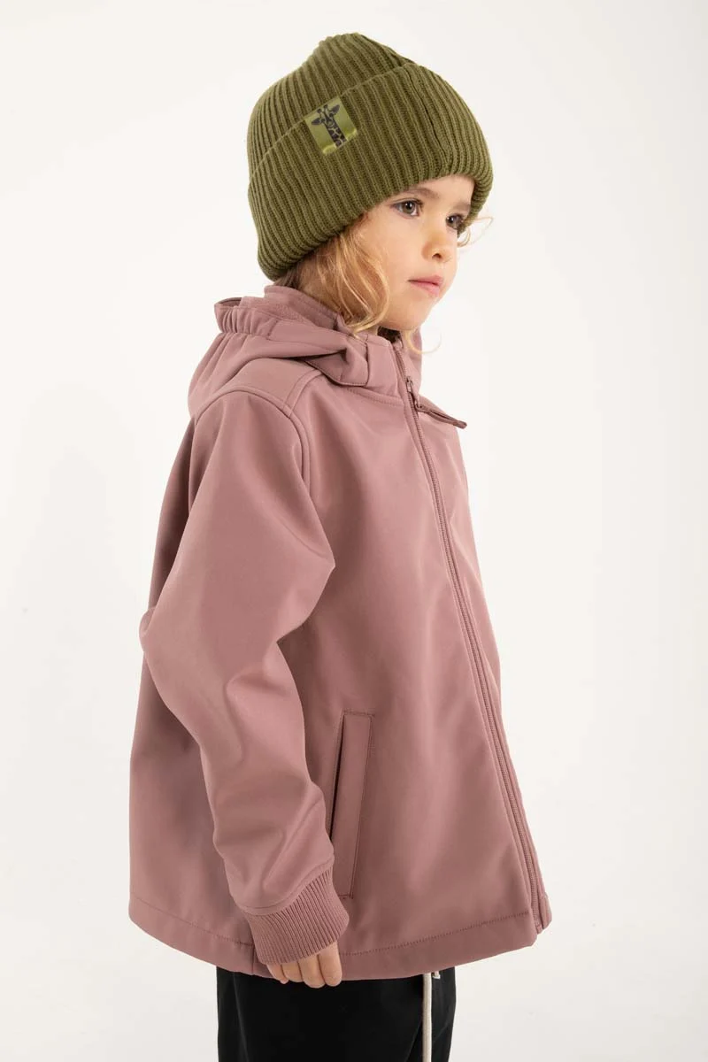 Dyrevild Softshell Dk Rose Beige ROED PANDA