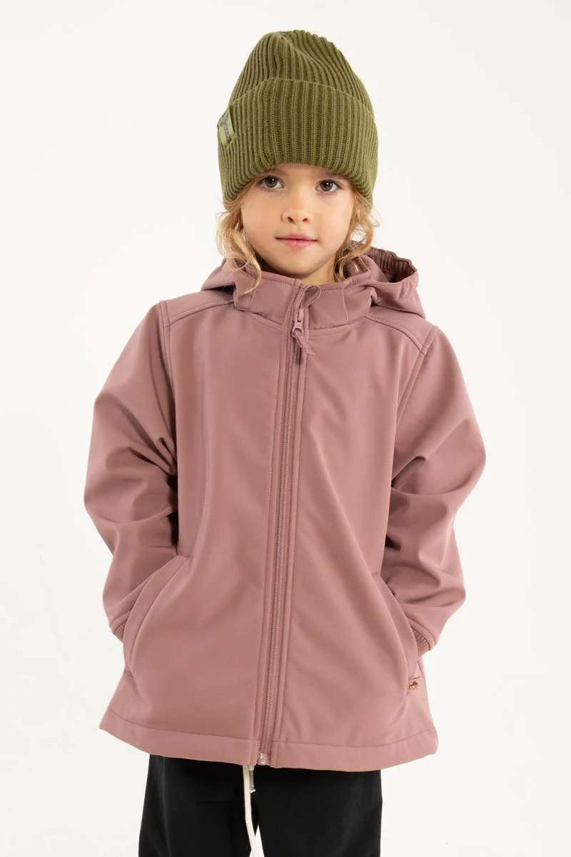 Dyrevild Softshell Dk Rose Beige ROED PANDA