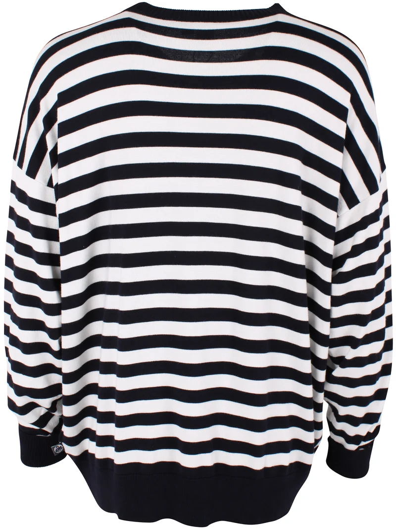 Danechill Viscose Sweater Dk Navy/Chalk